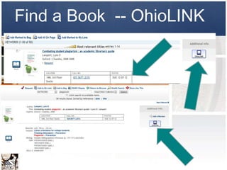 Find a Book -- OhioLINK
 