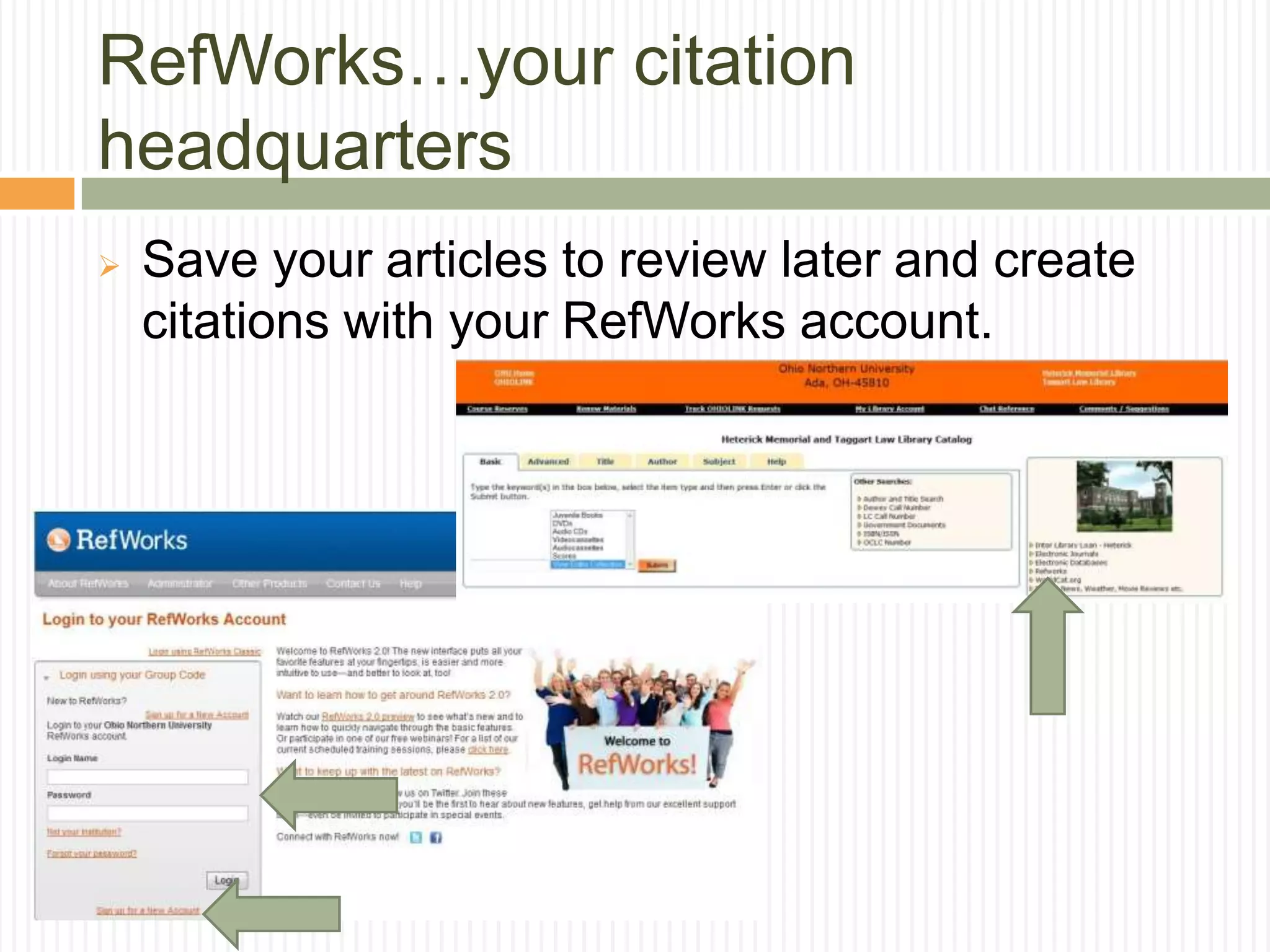 Books:Books can help you narrow your research topic by giving you background information.
