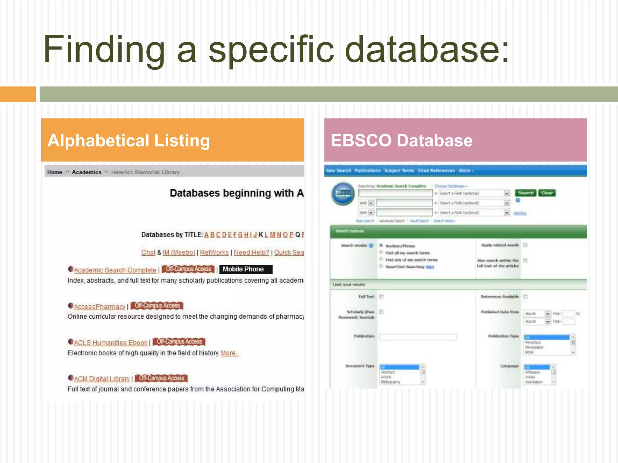 Work on finding the right search terms 