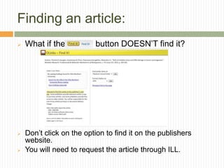 Turn to the databases for source materialFrom the University of Wisconsin Library, worksheet for evaluating web sites
