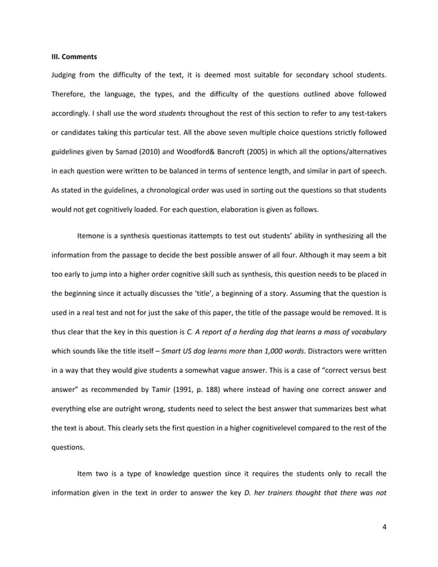 Pros and Cons of Multiple Choice Question in Language Testing PDF