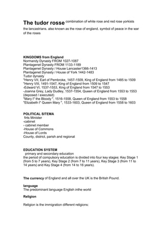 England information