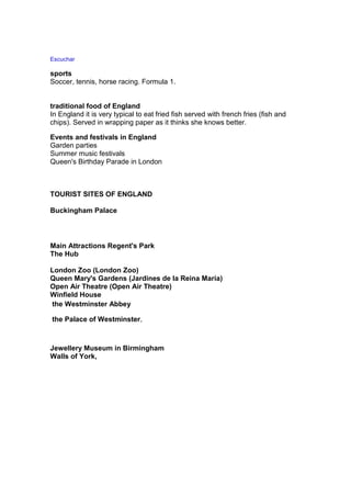 England information