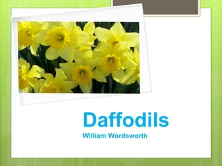 Daffodils
William Wordsworth
Daffodils
William Wordsworth
 