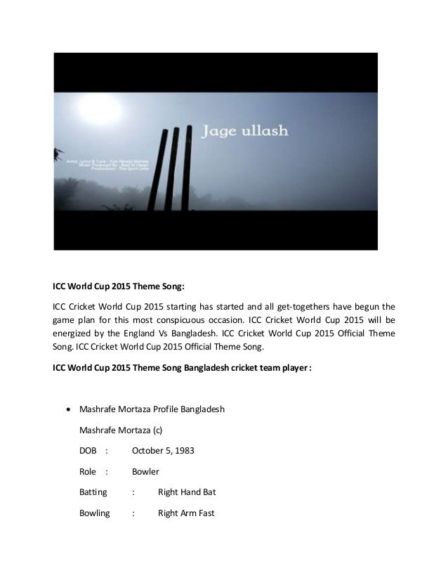 List of FIFA World Cup anthems and songs