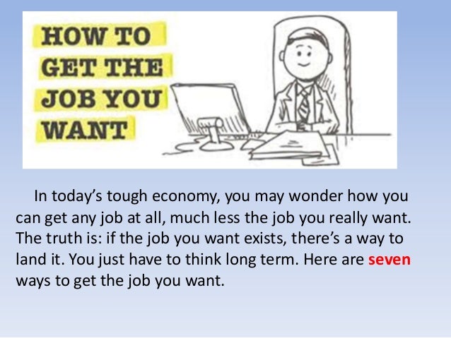get the job you want
