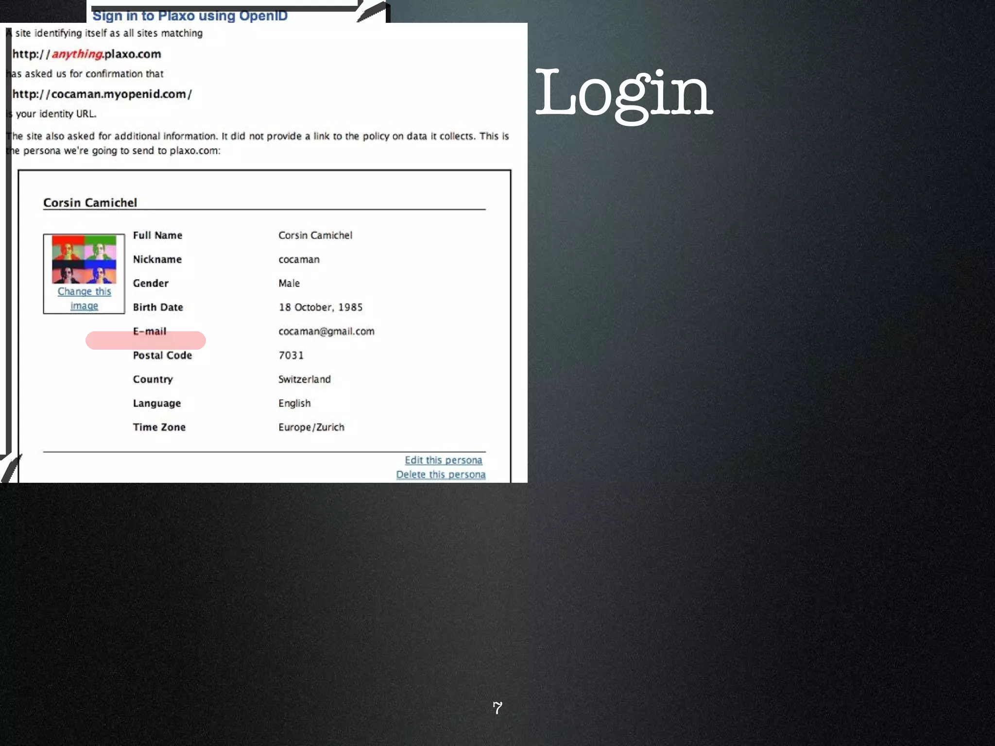 OpenID Login 