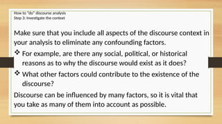 English-106-Discourse Analysis Graduate School Study | PPTX