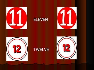 ELEVEN




TWELVE
 