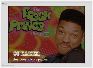 Using poetic devices
Music
 