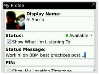 BLACKBERRY MESSENGER