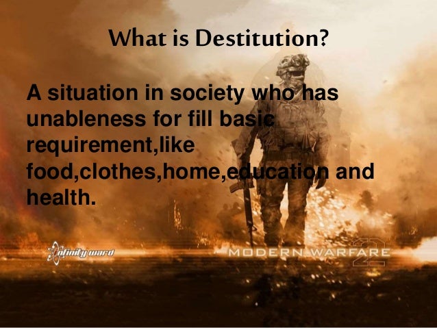 Destitution definition – destitution – FIOGN