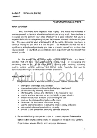 Grade 9 English Module | PDF