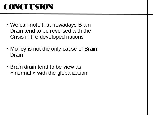 Problem of brain drain essays