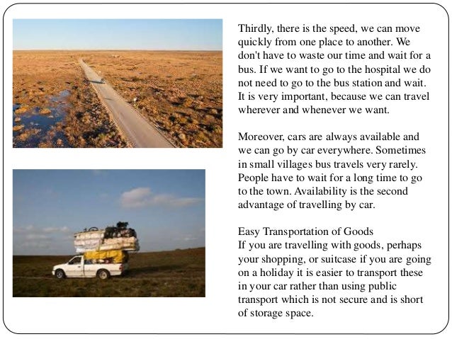Essay about advantages of cars