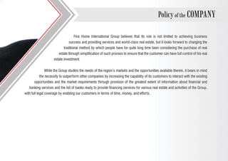 Fine home international group's profile 