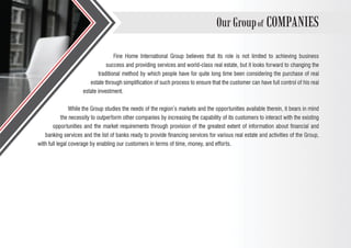 Fine home international group's profile 
