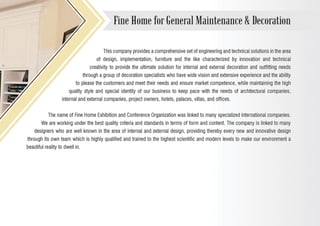 Fine home international group's profile 