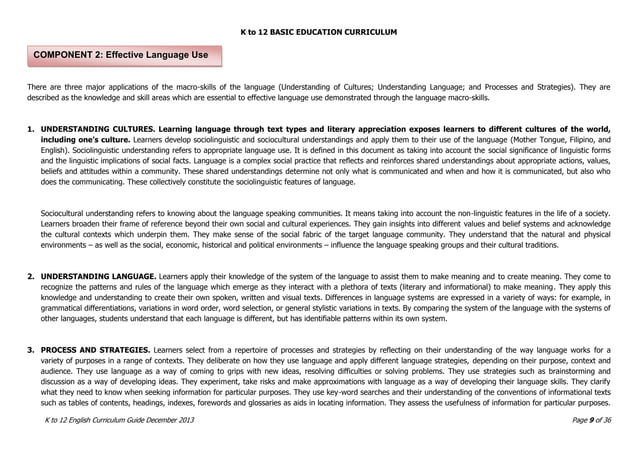 k-12 Curriculum Guide English Grade 10 | PPT