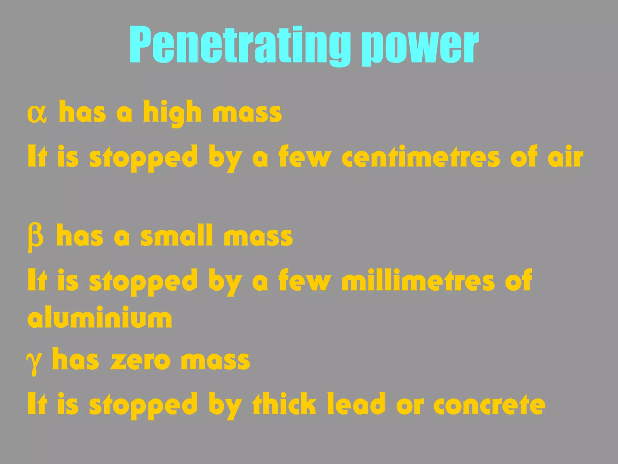 alpha beta gammma English | PPT | Chemistry | Science