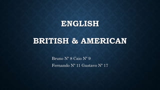 Inglês britânico e estadunidense, saiba diferenciar