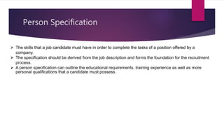 Recruitment and their Documents involved | PPTX