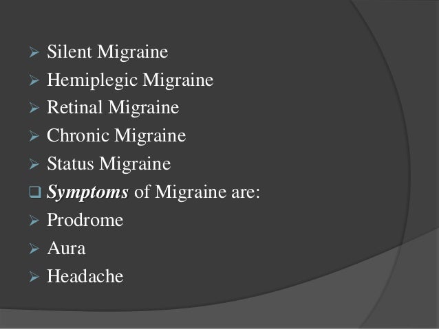 English Report On Migraines