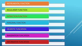 Instrumental Function Examples English , concept funcation nature importance of english | PPTX