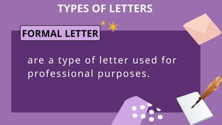Types and Parts of Letters (Formal and informal) | PPTX