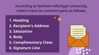 Nmu Lettering Pdf Types and Parts of Letters (Formal and informal) | PPTX
