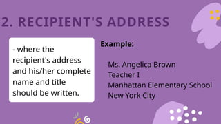 Types and Parts of Letters (Formal and informal) | PPTX