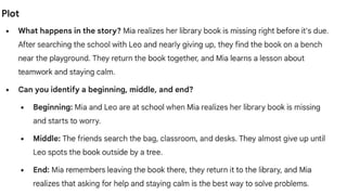 ENGLISH 4 QUARTER 4 WEEK 1: PARTS OF A STORY | PPTX