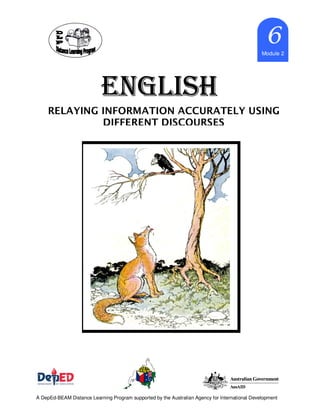 English 6-dlp-2-relaying-information-accurately-using-different-dis