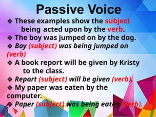 Passive Example Cartoon School WEEK 5 FOR MATERIALS IN ENGLISH GRADE 7 IN ANY SCHOOL | PPTX