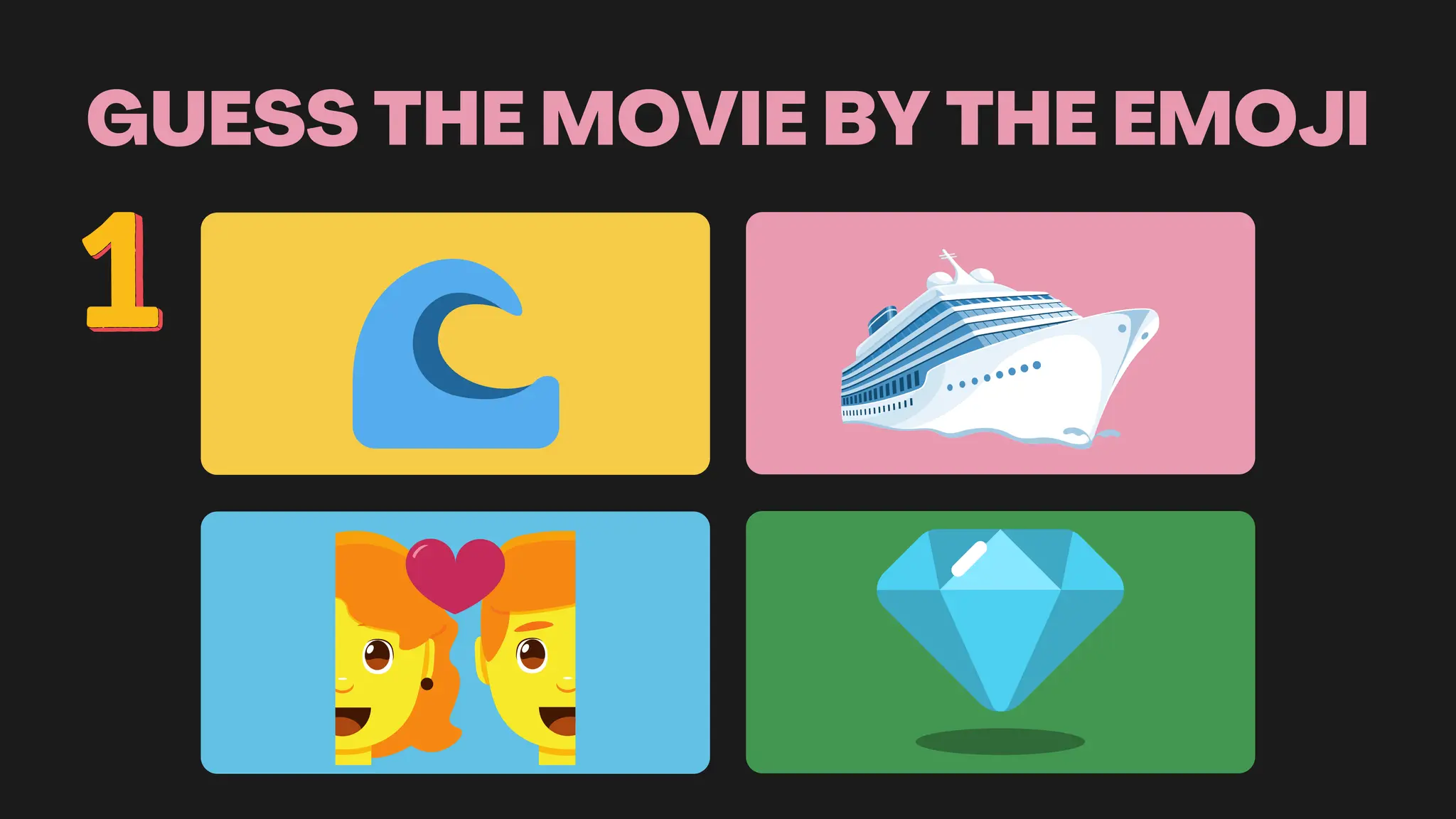 GUESS THE MOVIE BY THE EMOJI
 
