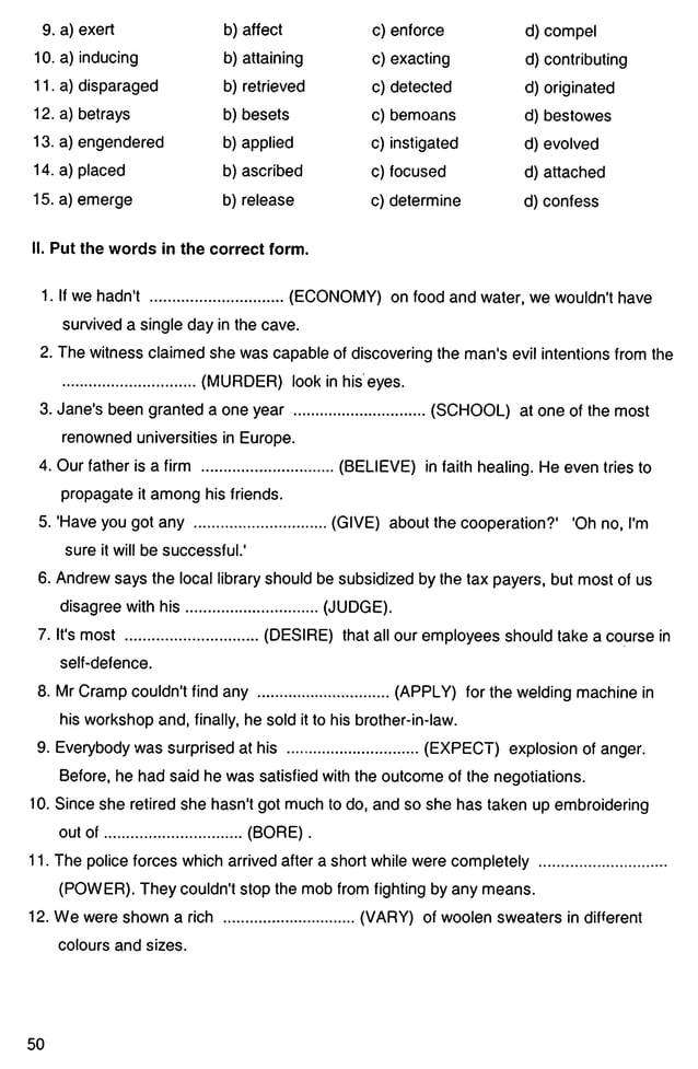 English advanced vocabulary and structure practice PDF