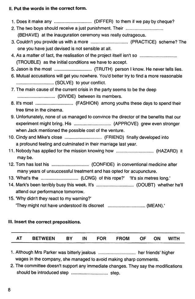 English advanced vocabulary and structure practice PDF