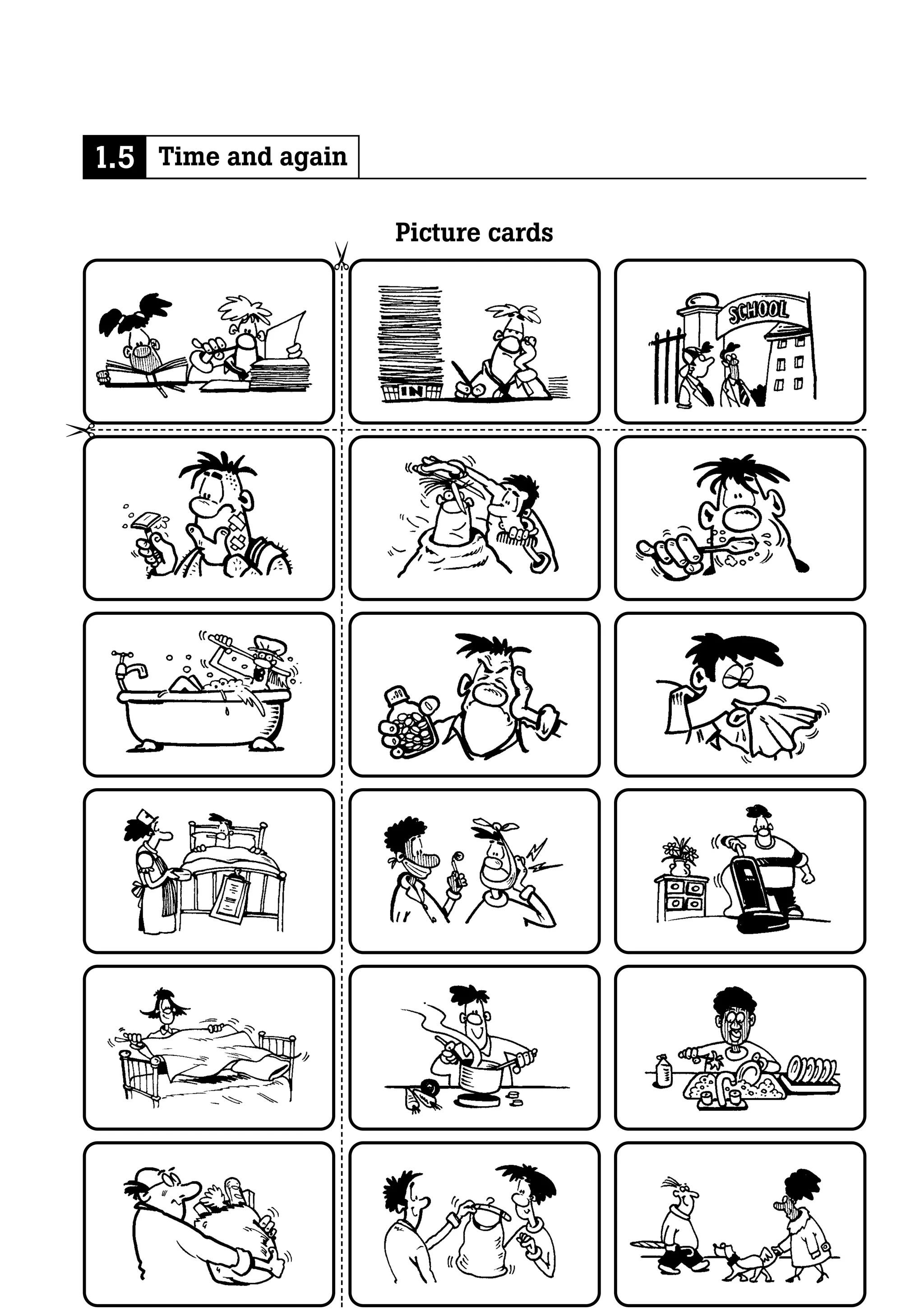 1.5 Time and again

                     Picture cards


                ¢


¢
 