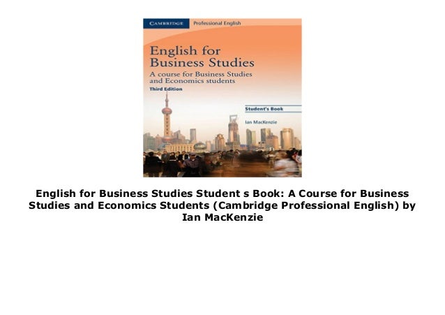 Ian Mackenzie English For Business Studies Pdf de.slideshare.net