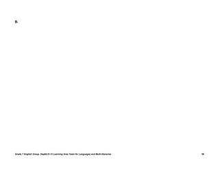 B.




Grade 7 English Group, DepEd K-12 Learning Area Team for Languages and Multi-literacies   55
 