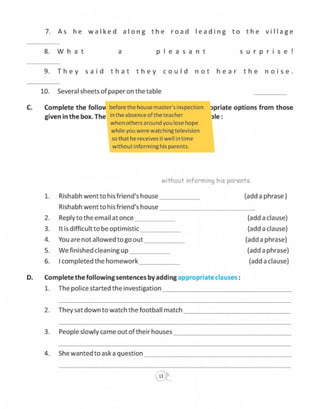  English grammar-6 CLASS - SIX