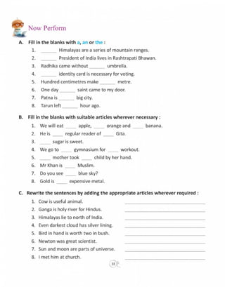  English grammar-6 CLASS - SIX