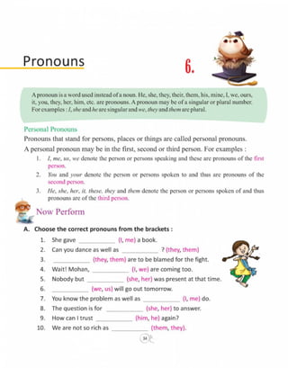  English grammar-6 CLASS - SIX