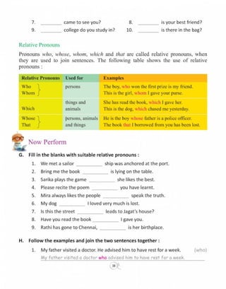  English grammar-6 CLASS - SIX