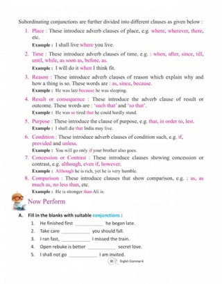  English grammar-6 CLASS - SIX