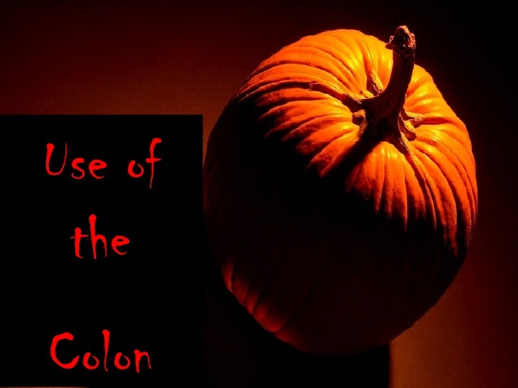 English Grammar Lesson Use Of The Colon