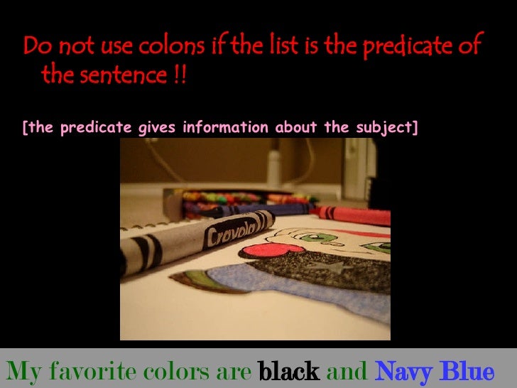 English Grammar Lesson Use Of The Colon
