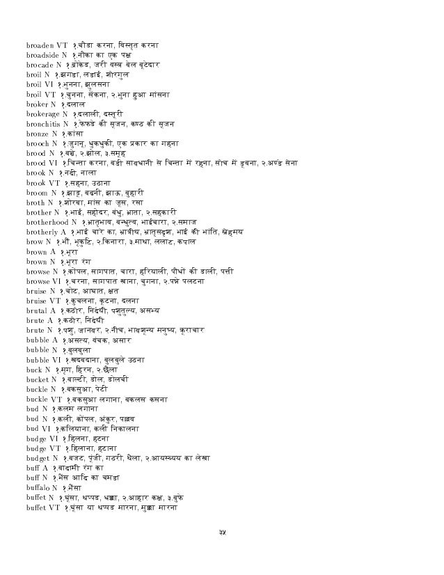 English to hindi dictionary pdf free download