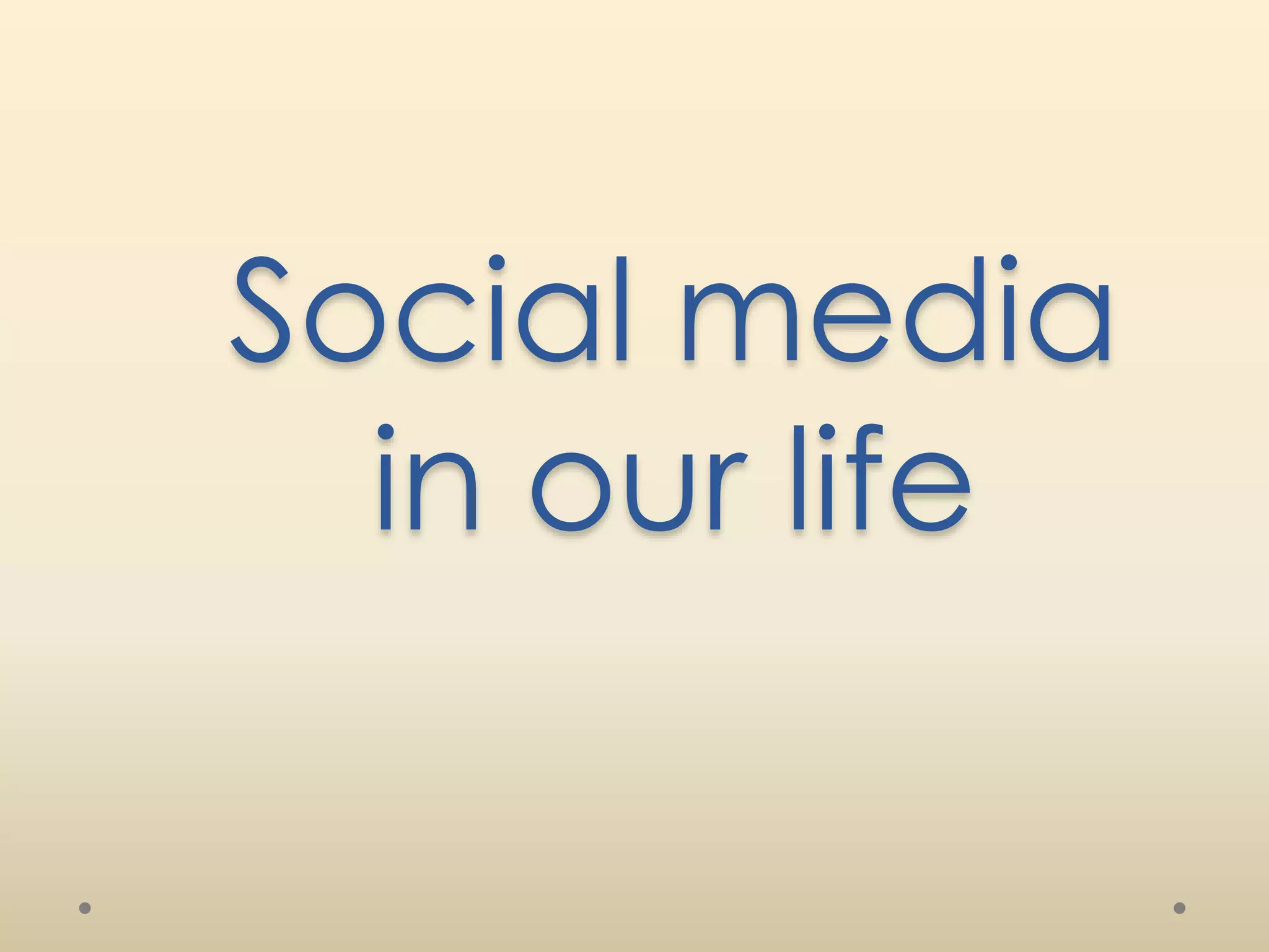 Social media ppt