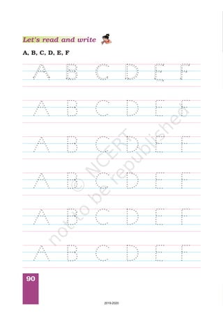 90
A, B, C, D, E, F
Let’s read and write
2019-2020
 